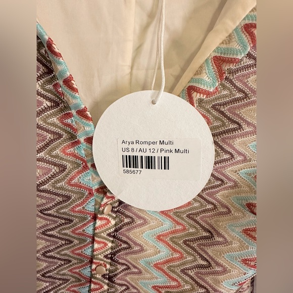 Princess Polly Arya Romper, Multicolored, Size Women’s US 8 - Picture 7 of 7